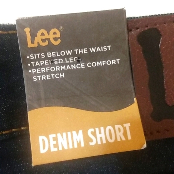 LEE BOY'S SLIM FIT COMFORT STRETCH DENIM SHORTS SIZE 16 NWT - Picture 4 of 10